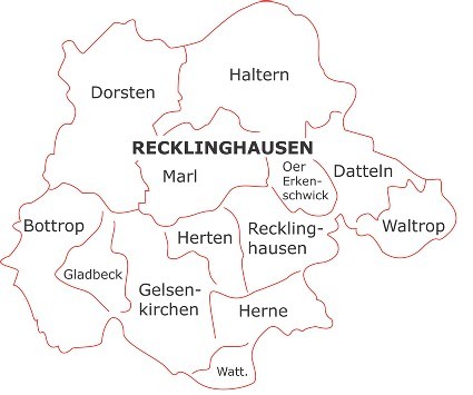 Karte Einzugsbereich