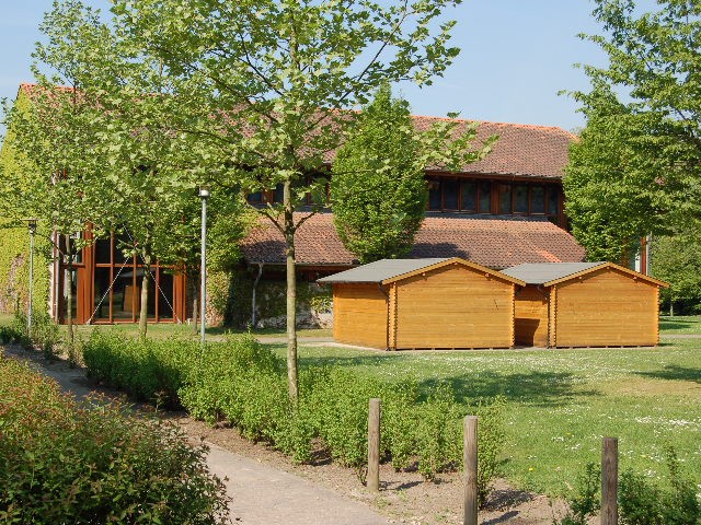 Außenansicht der Sporthalle